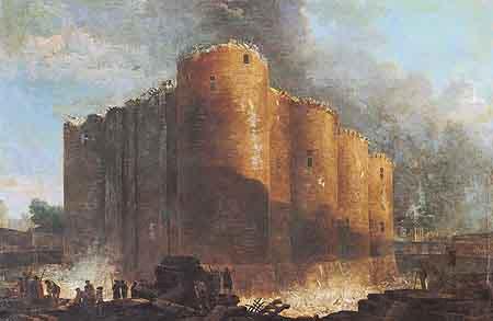 Hubert Robert La Bastille dans les premiers jours de sa demolition